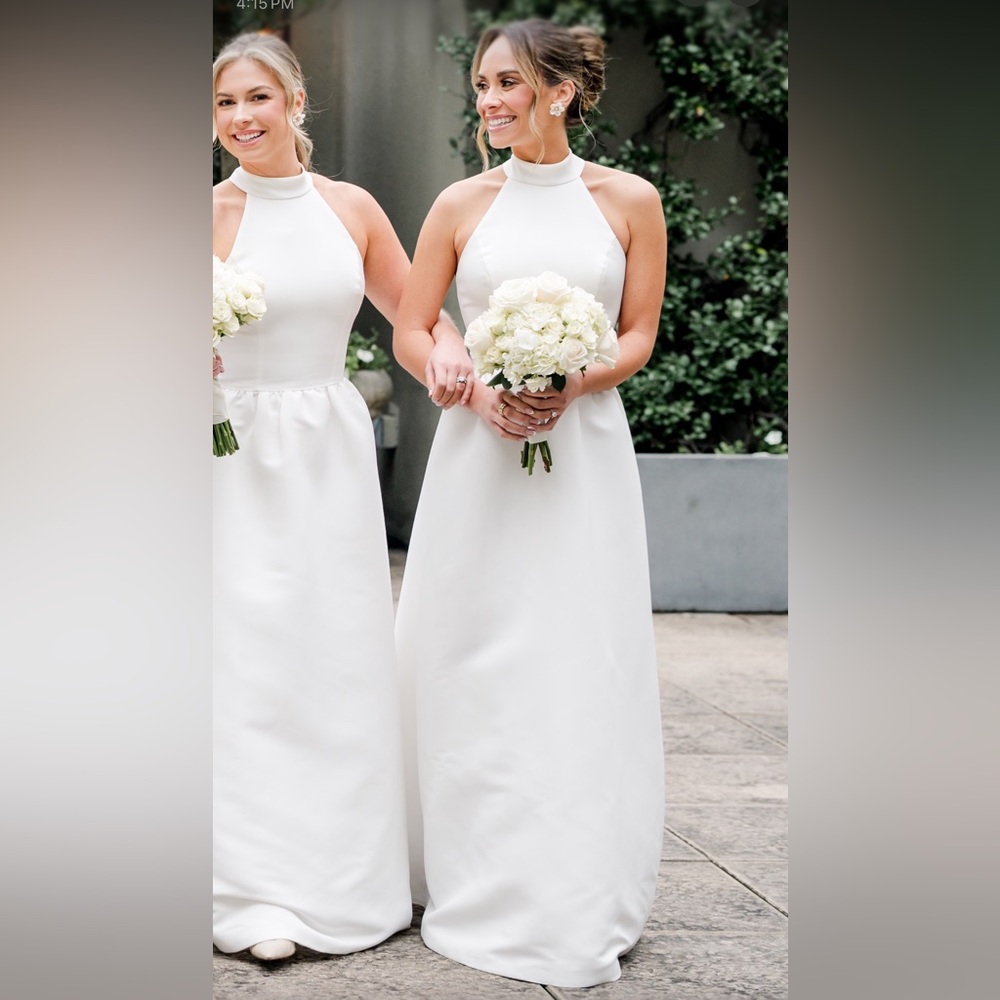 Bella Bridesmaids Amsale Eileen Ivory Dress